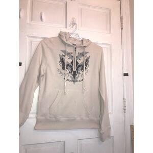 RAINFOREST CAFE Vintage Hoodie Sweatshirt Men’s Medium White